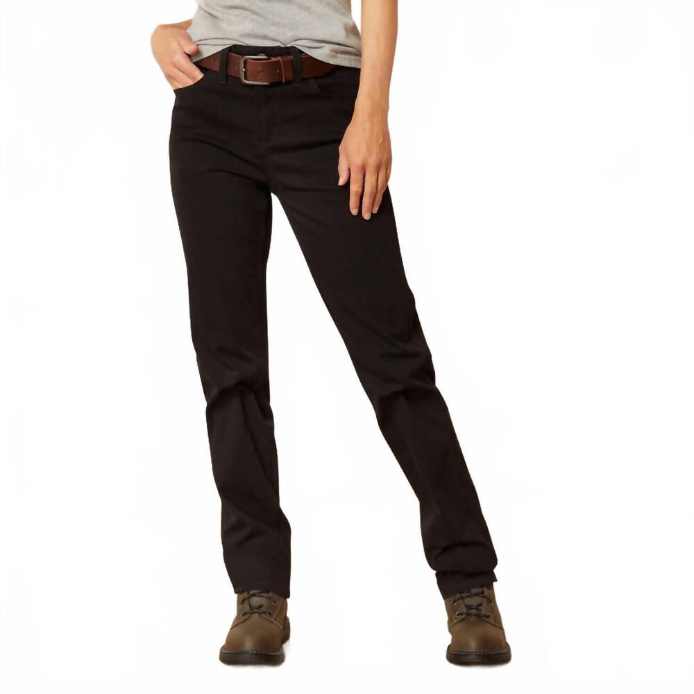 NEW ARIAT women's rebar perfect rise made tough straight pant in black